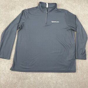 CORE365 Spectrum Fusion ChromaSoft Shirt Womens 2XL Gray Mock Neck Quarter Zip